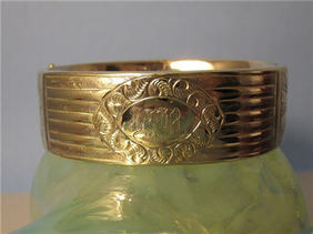 Victorian Jewelry Nashville TN LS7962 Big And Chunky, This Victorian Gold Filled Bracelet Makes a Statement $375.00 