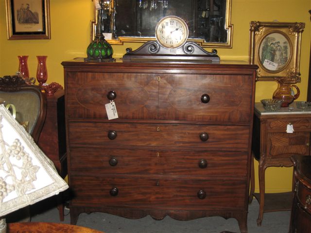Lysbeth Antiques And Estate Jewelry - Home Jewelry Stores In Franklin TN Antiques Nashville TN Late 1800's Inlaid Chest/Pull Out Desk - Lysbeth Antiques And Estate Jewelry - Home